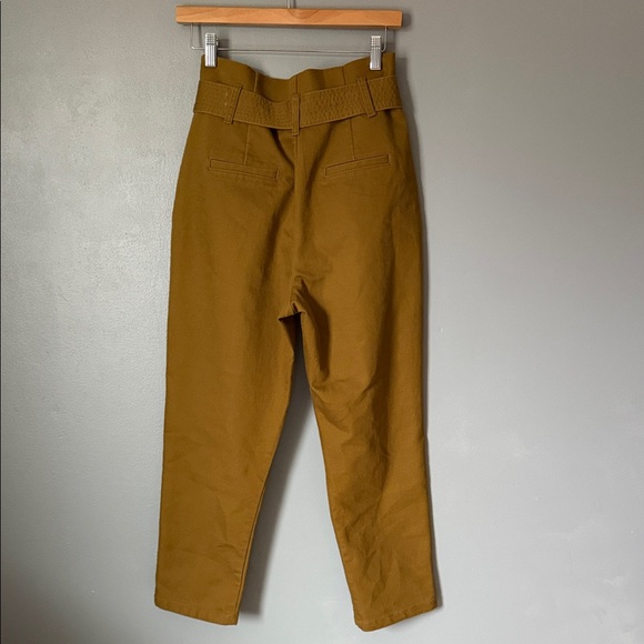 a new day Womens High-Waisted Belted Trouser Career Academia Pant Khaki Size 4 - Picture 6 of 12